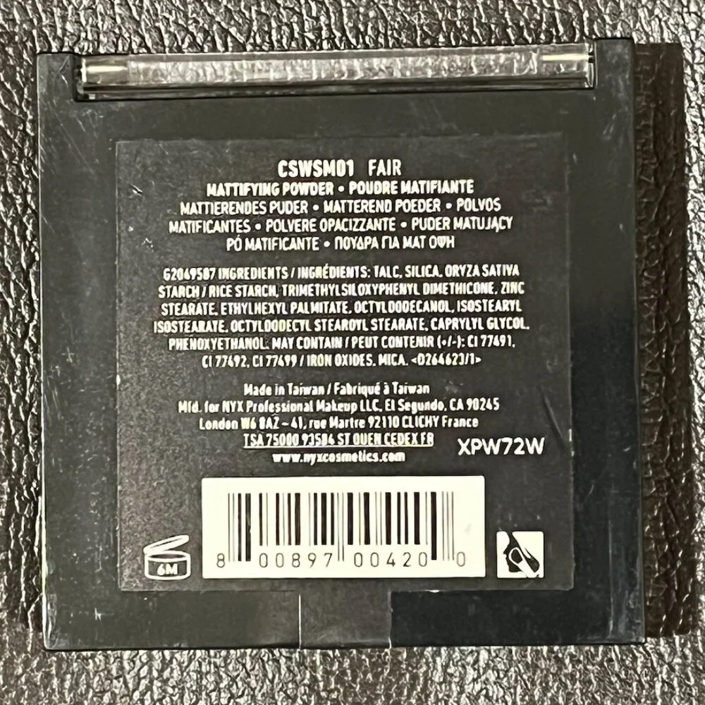NEW NYX Can't Stop Won't Stop Mattifying Pressed Powder, FAIR